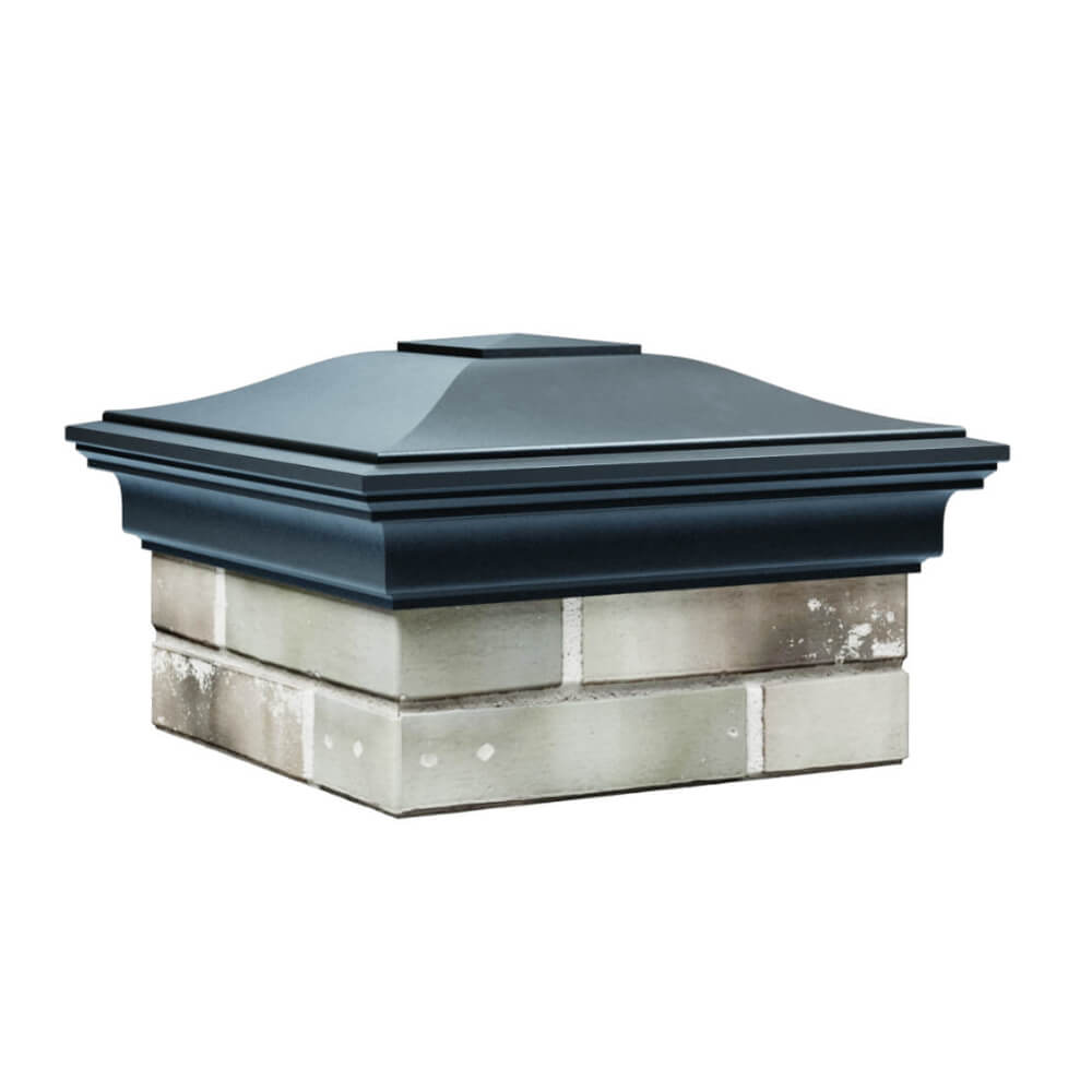 Колпак Zking Монблан Серый на столб 1.5х1.5 еврокирпича 0.7НФ (355х355мм) в Ангарске фото