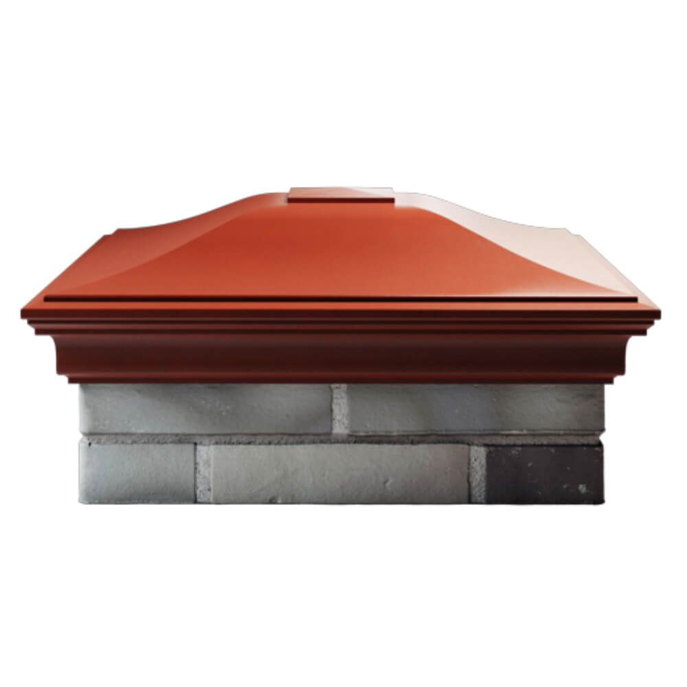 Колпак Zking Монблан Красный на столб 2х2 кирпича (515х515мм) в Ангарске фото