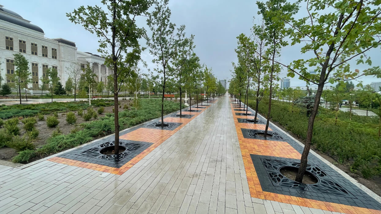 Приствольная решетка для дерева ZKING CRUST 1.2х1.2м Черная в Ангарске фото