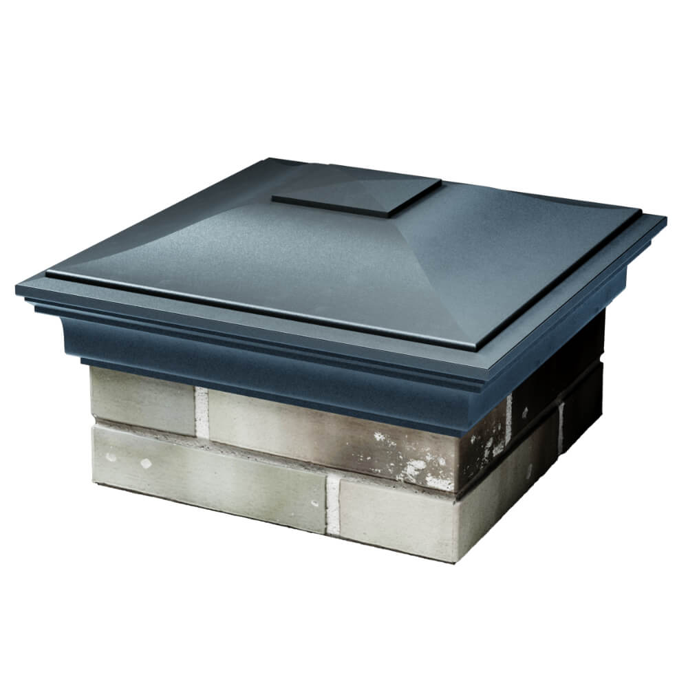 Колпак Zking Монблан Серый на столб 1.5х1.5 кирпича (385х385мм) в Ангарске фото