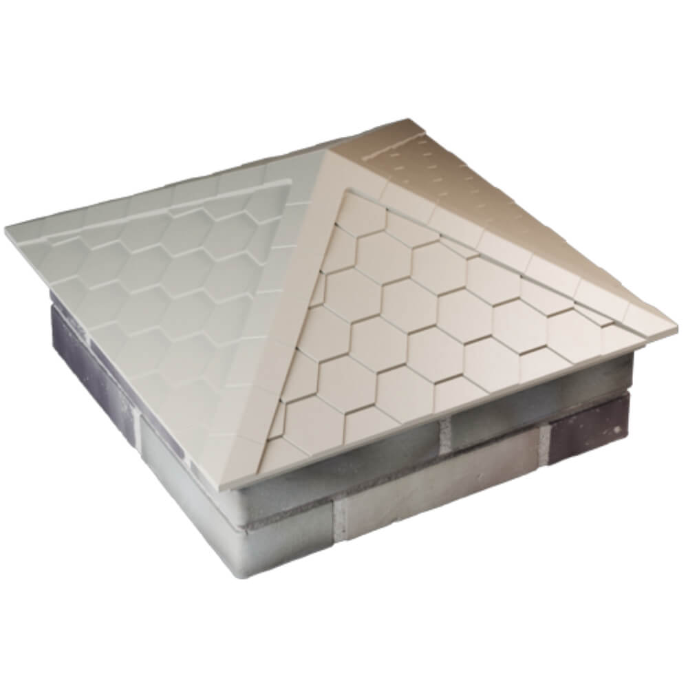 Колпак Zking Эверест Бежевый на столб 2х2 кирпича (535х535мм) Ангарск фото