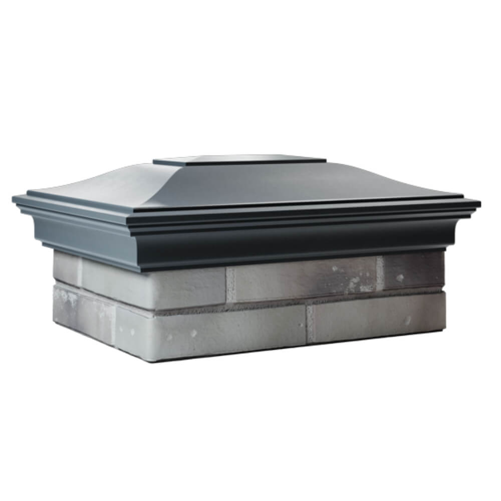 Колпак Zking Монблан Серый на столб 2х1.5 кирпича (515х385мм) в Ангарске фото