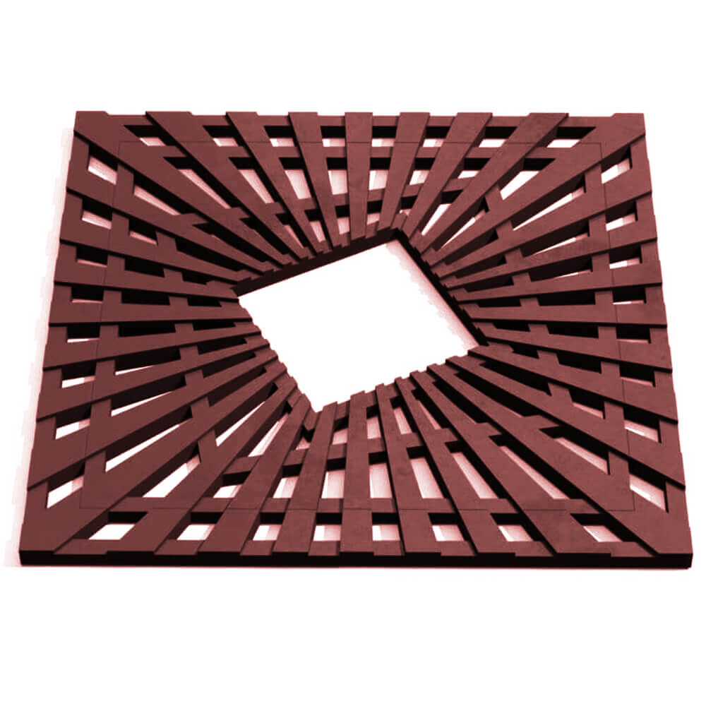 Приствольная решетка для дерева ZKING ATMOSPHERE 1.2х1.2м Коричневая Ангарск фото