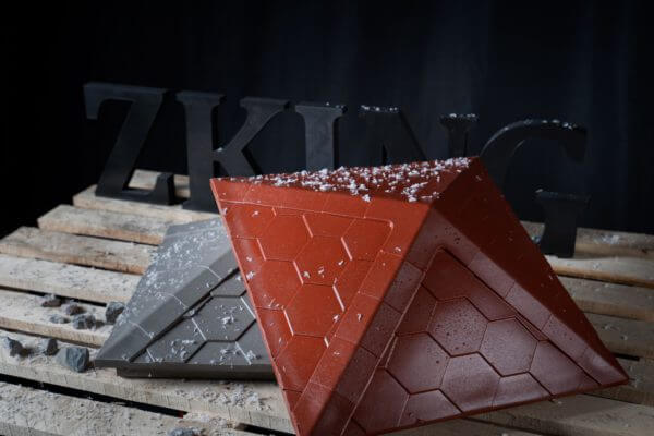 Колпак Zking Эверест Красный на столб 1.5х1.5 кирпича (390х390мм) в Ангарске фото