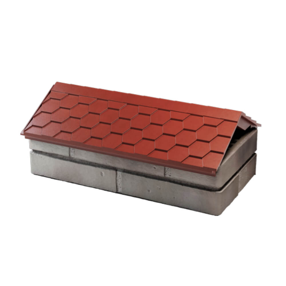 Парапет Zking Эверест Красный с посадкой на 1 кирпич (200/225/255мм) в Ангарске фото