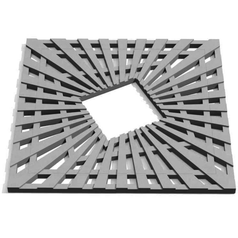 Приствольная решетка для дерева ZKING ATMOSPHERE 1.2х1.2м Серая Ангарск фото