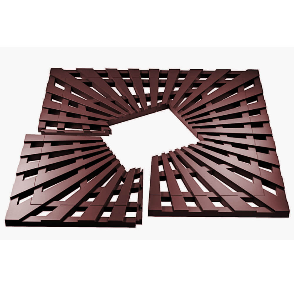 Приствольная решетка для дерева ZKING ATMOSPHERE 1.2х1.2м Коричневая в Ангарске фото