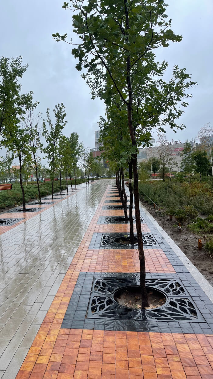 Приствольная решетка для дерева ZKING CRUST 1.2х1.2м Черная в Ангарске фото