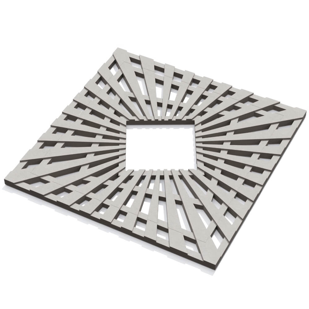 Приствольная решетка для дерева ZKING ATMOSPHERE 1.2х1.2м Бежевая в Ангарске фото