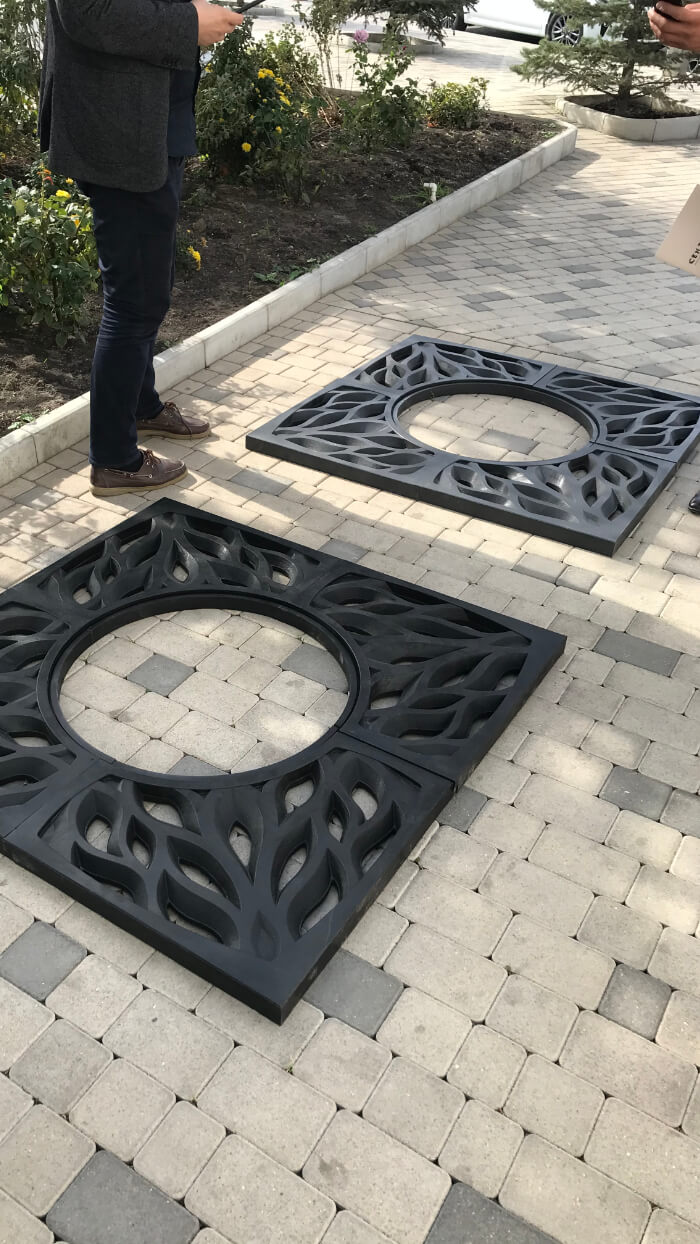 Приствольная решетка для дерева ZKING CRUST 1.2х1.2м Черная в Ангарске фото