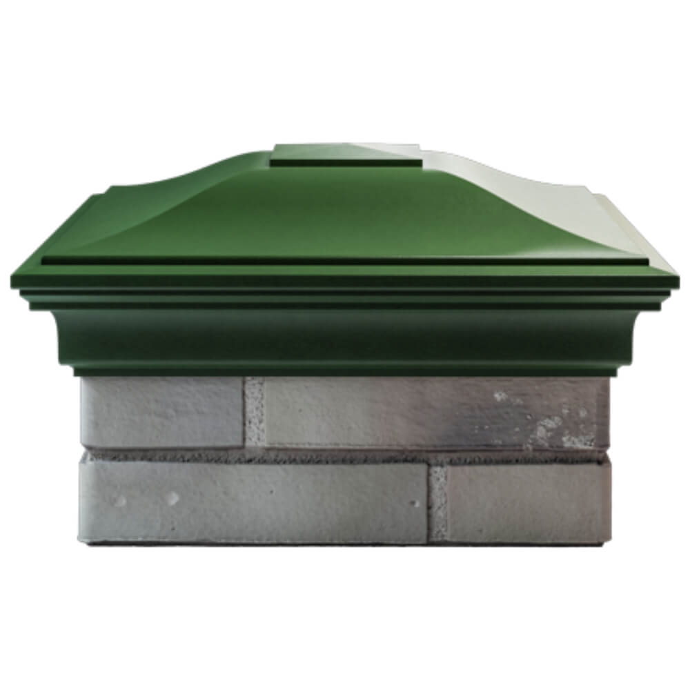 Колпак Zking Монблан Зеленый на столб 1.5х1.5 кирпича (385х385мм) Ангарск фото
