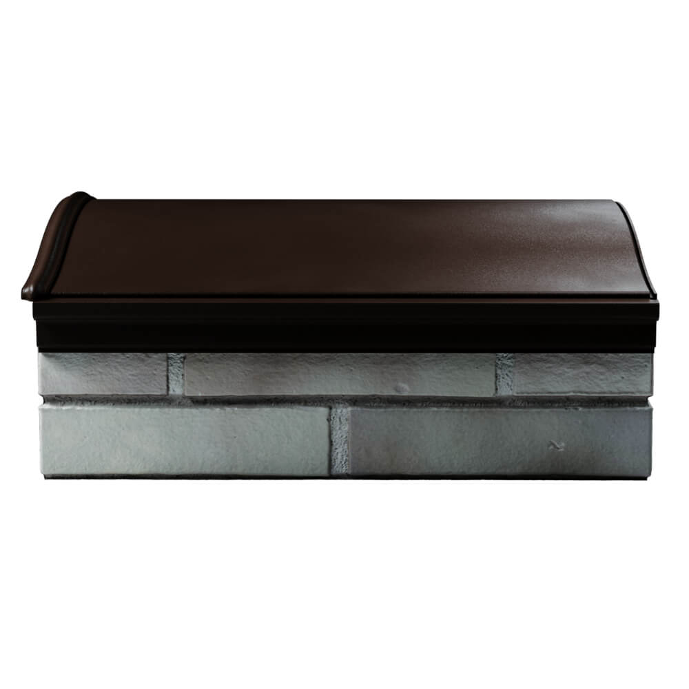 Парапет Zking Монблан Коричневый посадка на 1.5 кирпича (355/385мм) в Ангарске фото