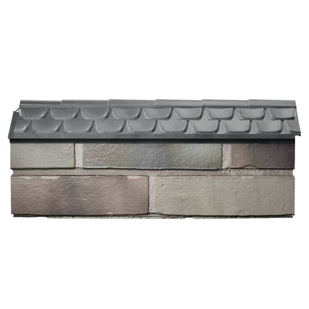Парапет Zking Эльбрус Серый с посадкой на 0.5 кирпича (130мм) в Ангарске фото