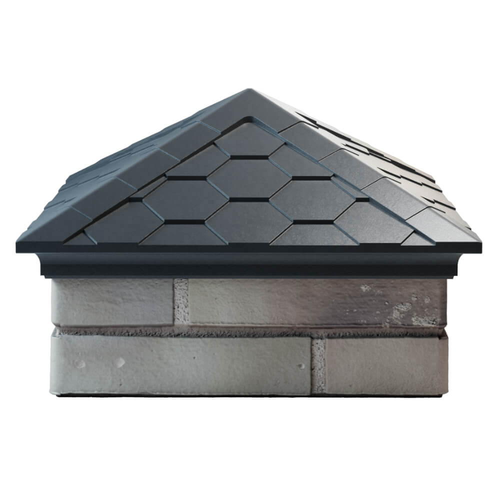 Колпак Zking Эверест Серый на столб 1.5х1.5 кирпича (390х390мм) Ангарск фото