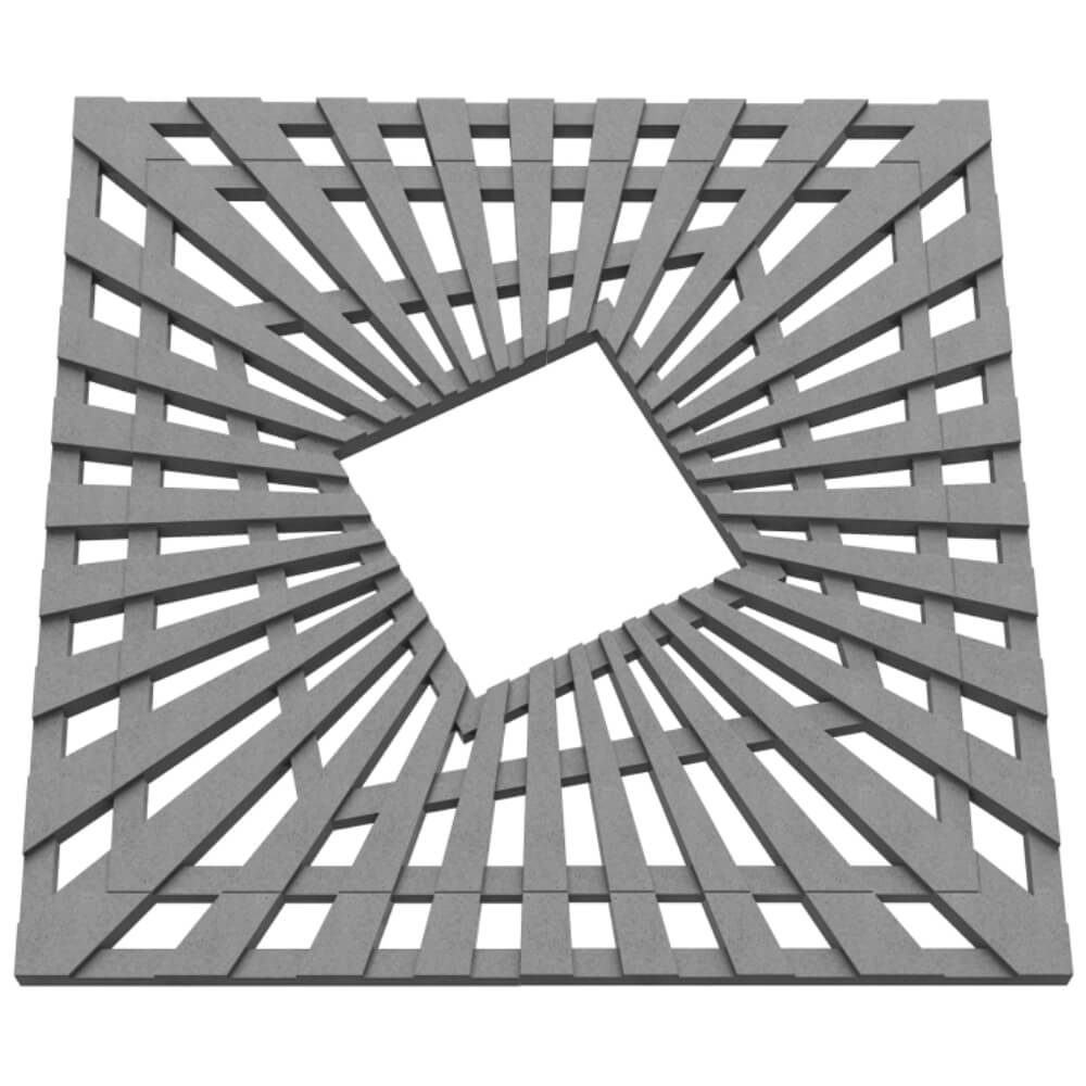 Приствольная решетка для дерева ZKING ATMOSPHERE 1.2х1.2м Серая в Ангарске фото