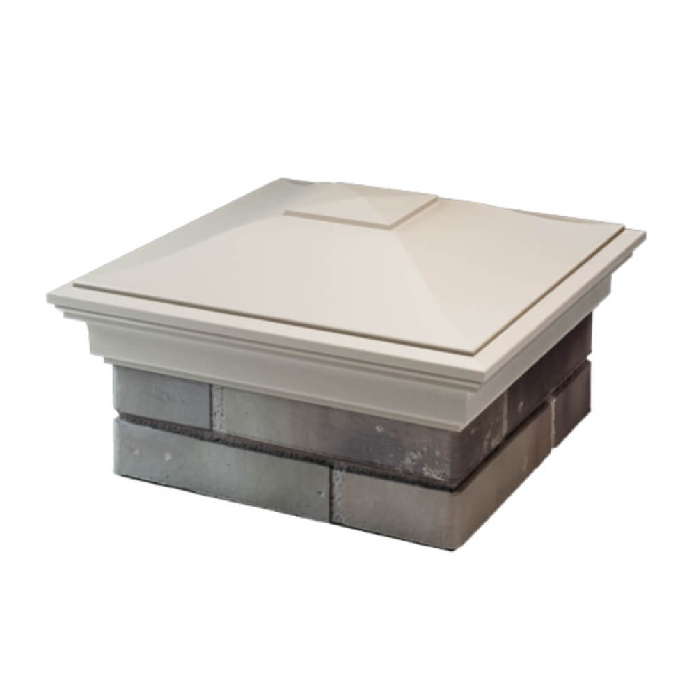 Колпак Zking Монблан Бежевый на столб 1.5х1.5 еврокирпича 0.7НФ (355х355мм) в Ангарске фото