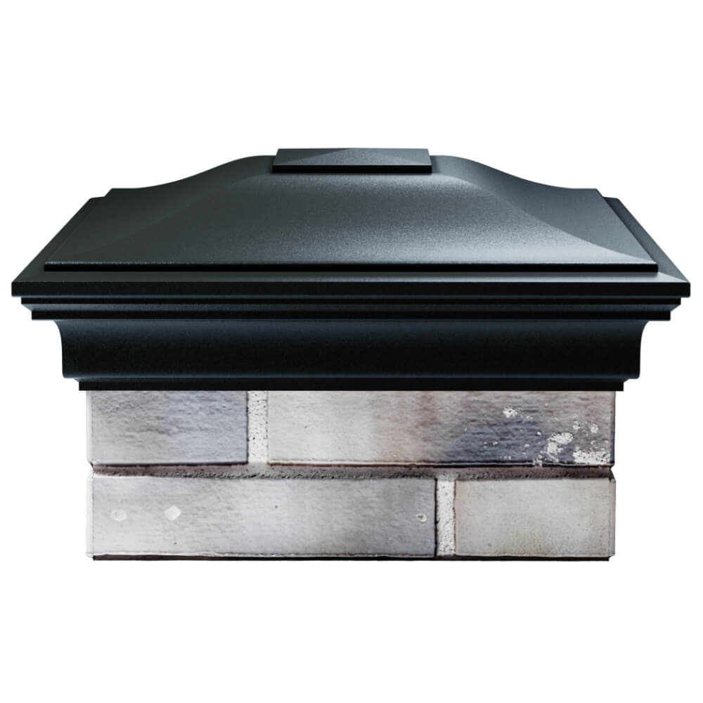 Колпак Zking Монблан Черный на столб 1.5х1.5 кирпича (385х385мм) Ангарск фото