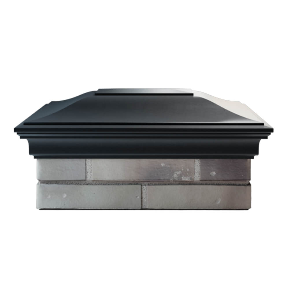 Колпак Zking Монблан Черный на столб 2х1.5 кирпича (515х385мм) в Ангарске фото