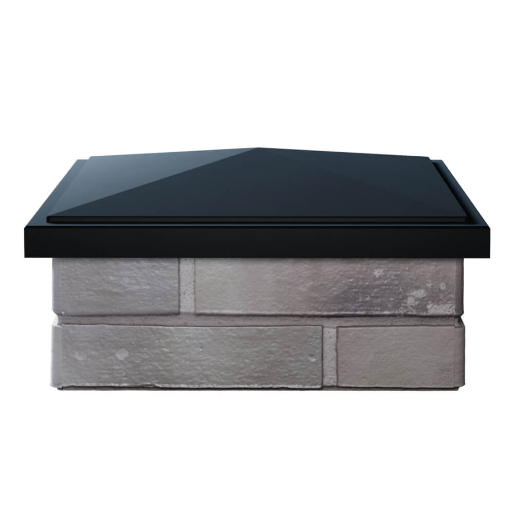 Колпак Zking БонаМоно Черный на столб 1.5х1.5 кирпича (385х385, 400х400мм) Ангарск фото