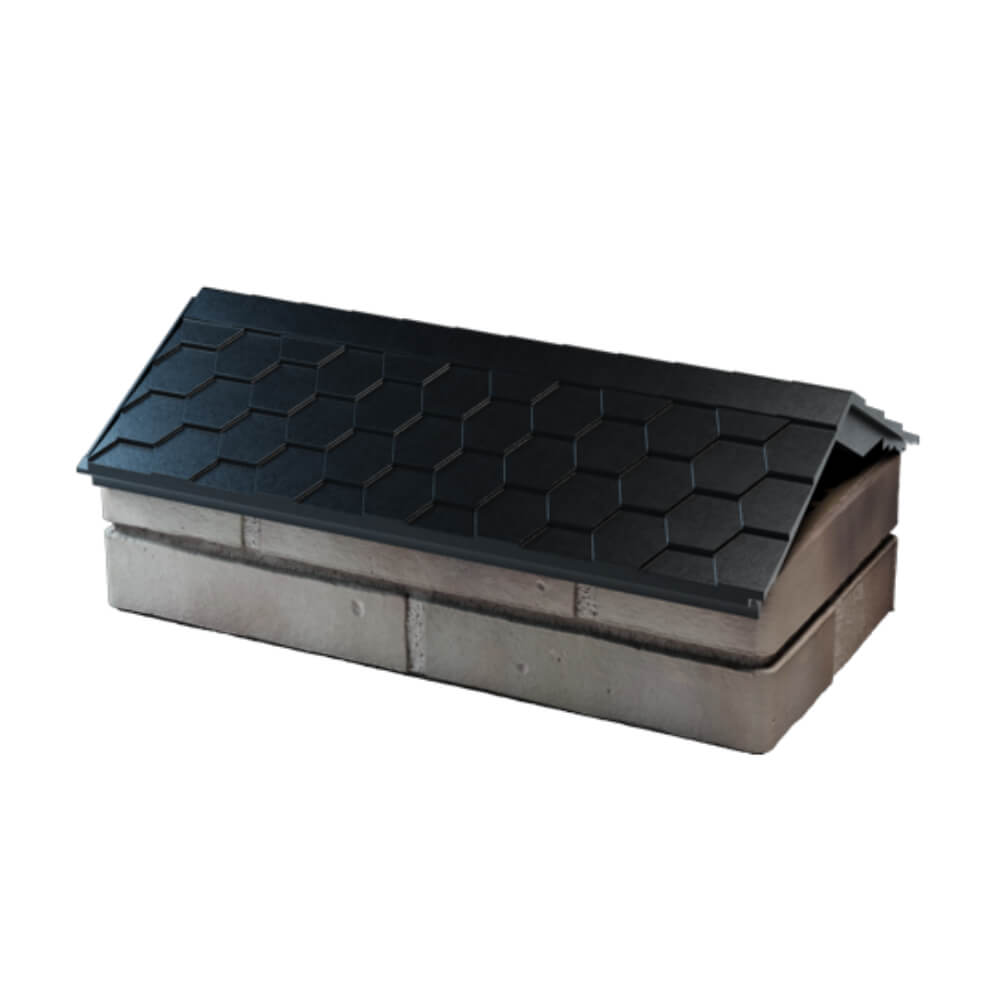 Парапет Zking Эверест Черный с посадкой на 1 кирпич (200/225/255мм) в Ангарске фото