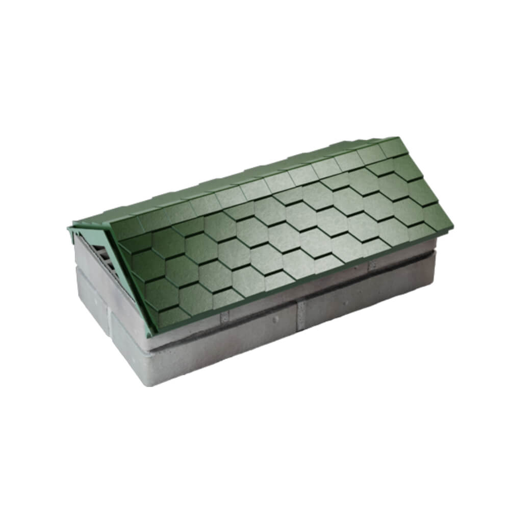 Парапет Zking Эверест Зеленый с посадкой на 1 кирпич (200/225/255мм) в Ангарске фото