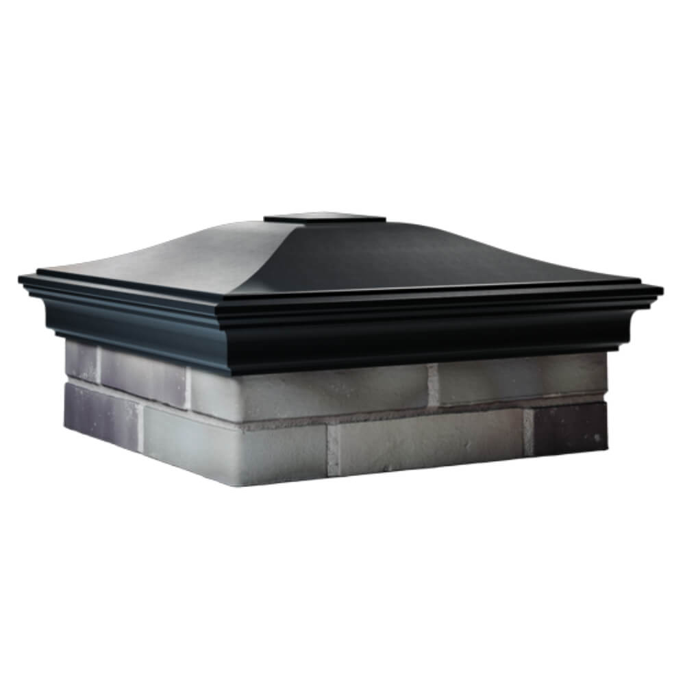 Колпак Zking Монблан Черный на столб 2х2 кирпича (515х515мм) в Ангарске фото