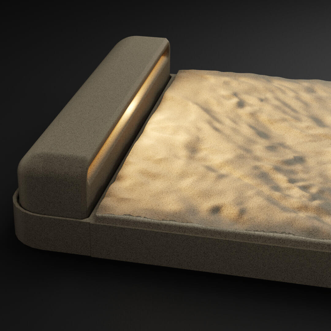 LED Светильник для шаговой плиты STONE Светлая Галька 330х75х98мм Ангарск фото