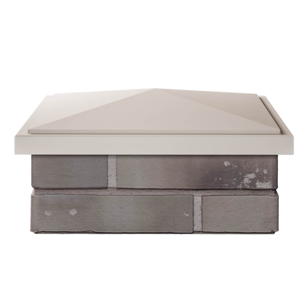 Колпак Zking БонаМоно Бежевый на столб 1.5х1.5 кирпича (385х385, 400х400мм) Ангарск фото