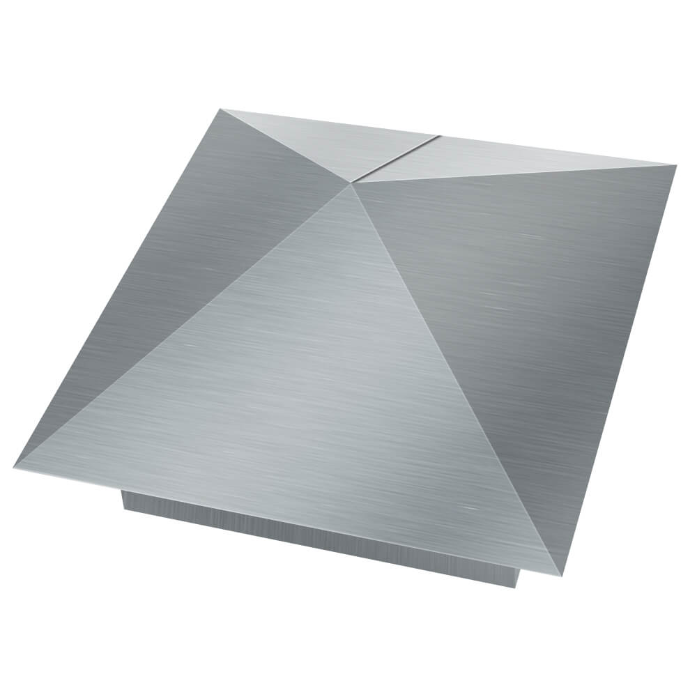 Колпак металлический 380х380мм оцинкованный заборный Ангарск фото