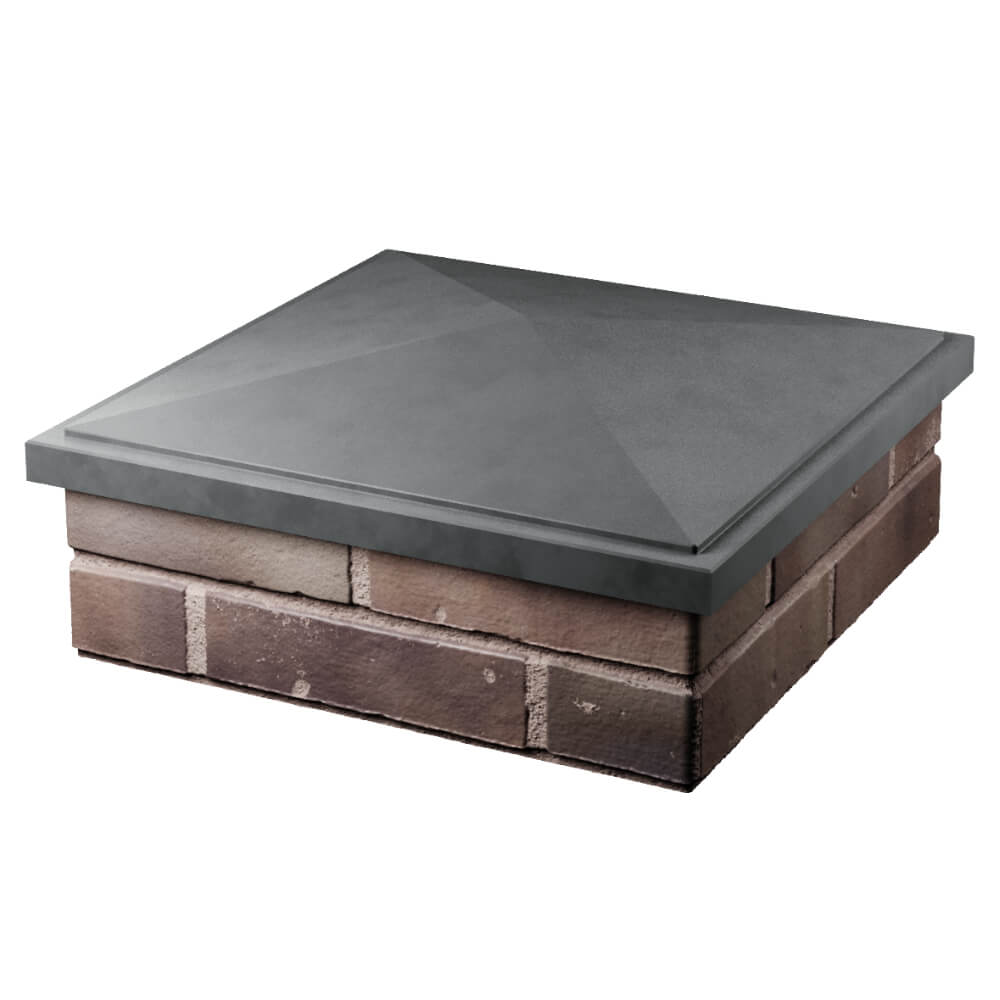 Колпак Zking БонаМоно Серый на столб 2х2 кирпича (515х515, 530х530мм) в Ангарске фото