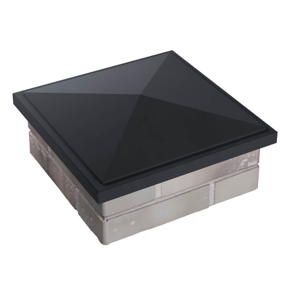 Колпак Zking БонаМоно Серый на столб 1.5х1.5 кирпича (385х385, 400х400мм) в Ангарске фото