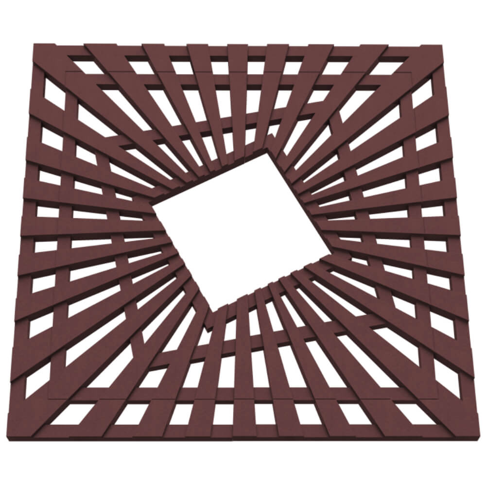 Приствольная решетка для дерева ZKING ATMOSPHERE 1.2х1.2м Коричневая в Ангарске фото