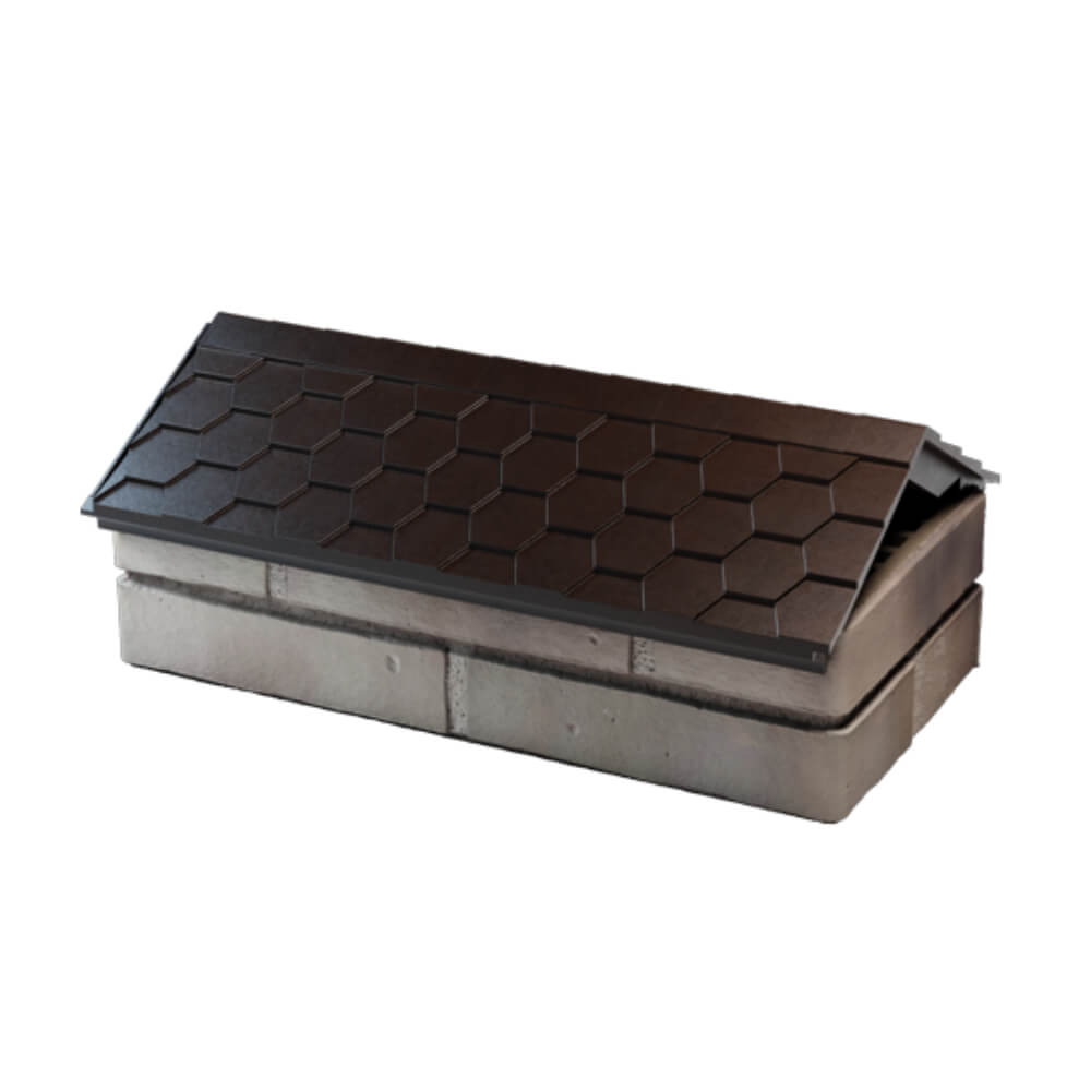 Парапет Zking Эверест Коричневый с посадкой на 1 кирпич (200/225/255мм) в Ангарске фото