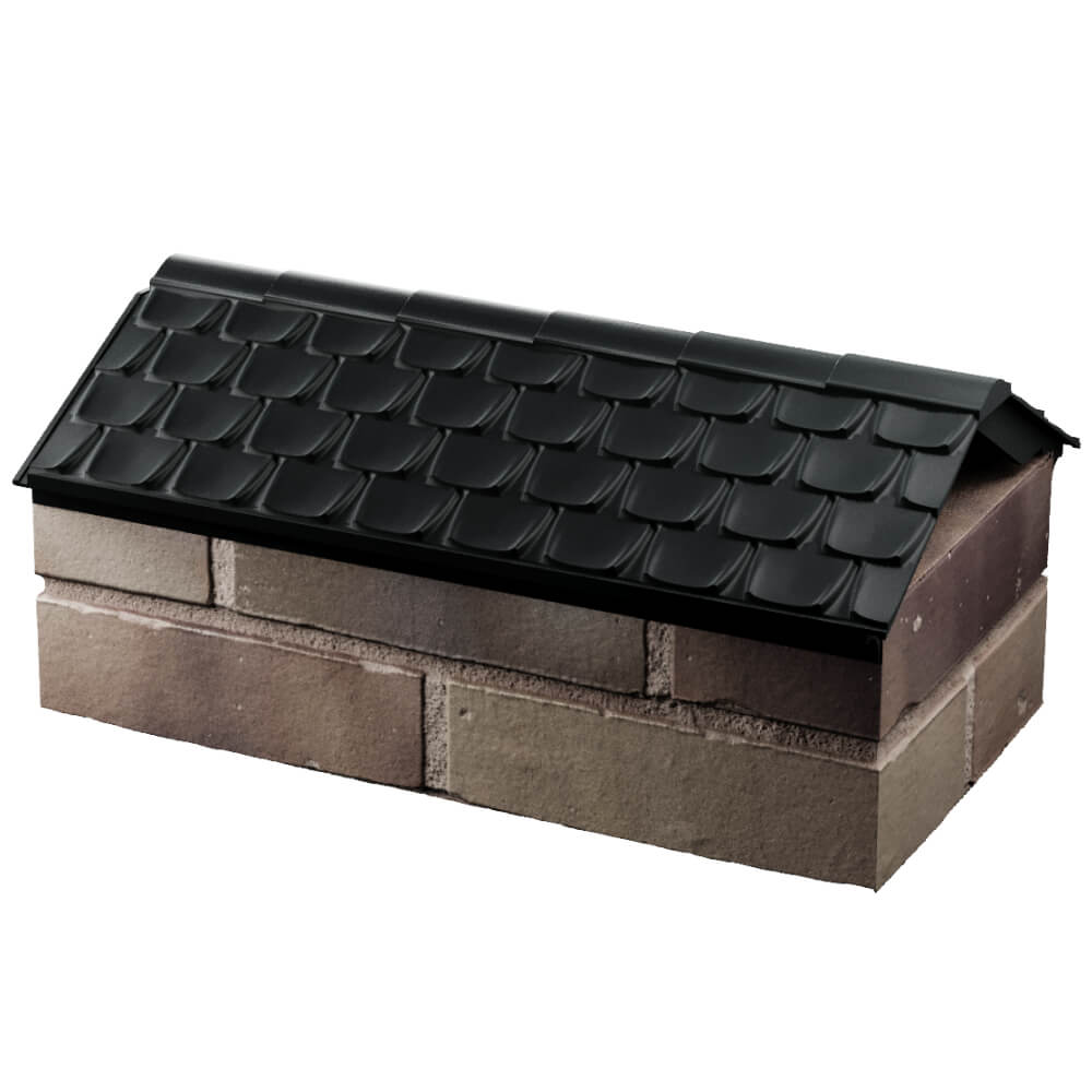 Парапет Zking Эльбрус Черный с посадкой на 1 кирпич (255мм) в Ангарске фото