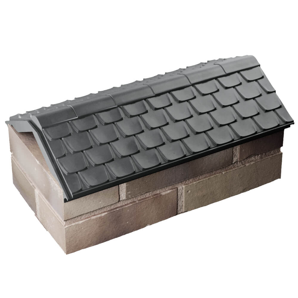 Парапет Zking Эльбрус Серый с посадкой на 1 кирпич (255мм) в Ангарске фото