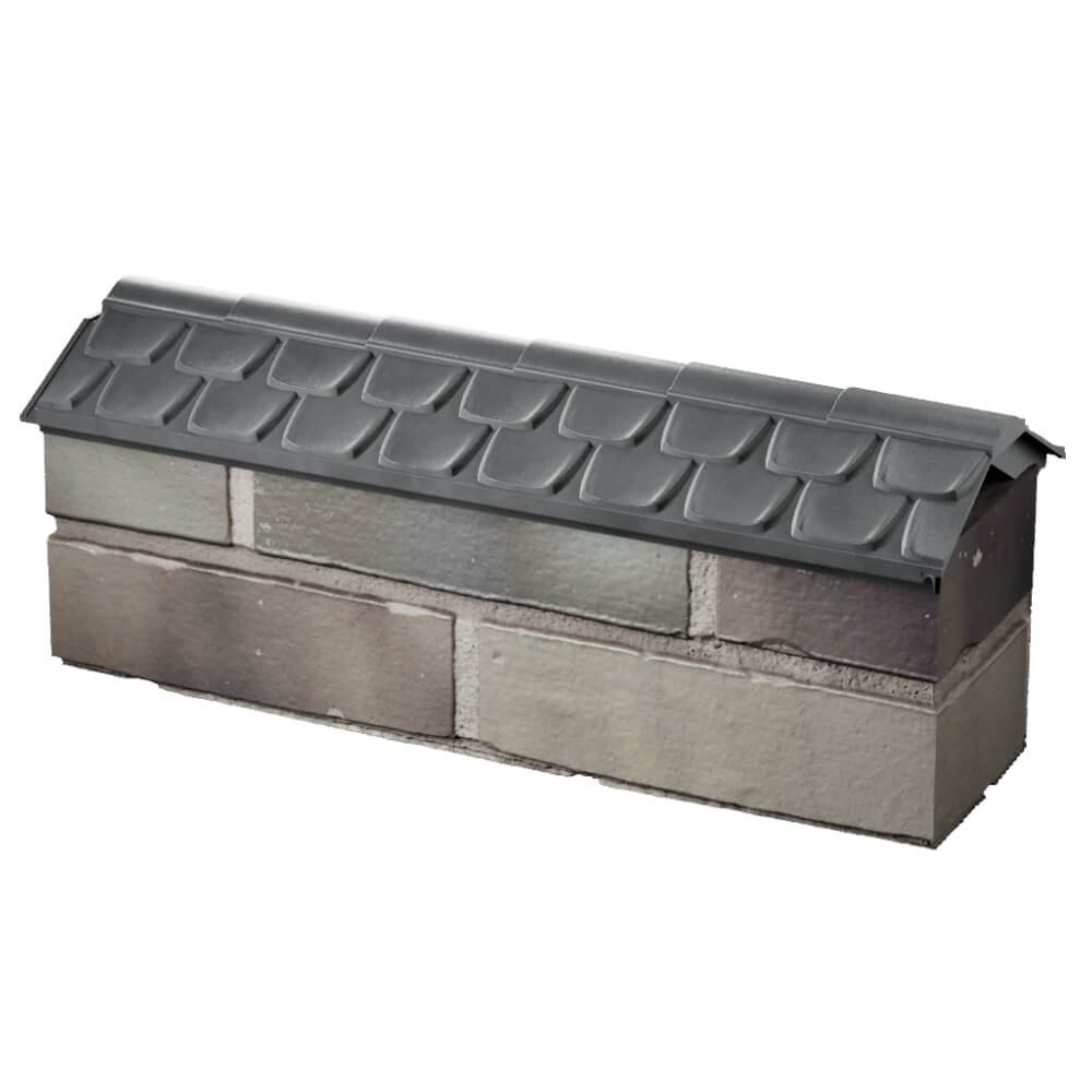 Парапет Zking Эльбрус Серый с посадкой на 0.5 кирпича (130мм) в Ангарске фото