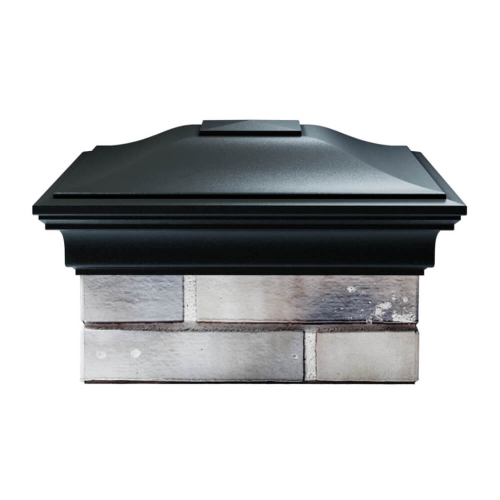 Колпак Zking Монблан Черный на столб 1.5х1.5 еврокирпича 0.7НФ (355х355мм) Ангарск фото