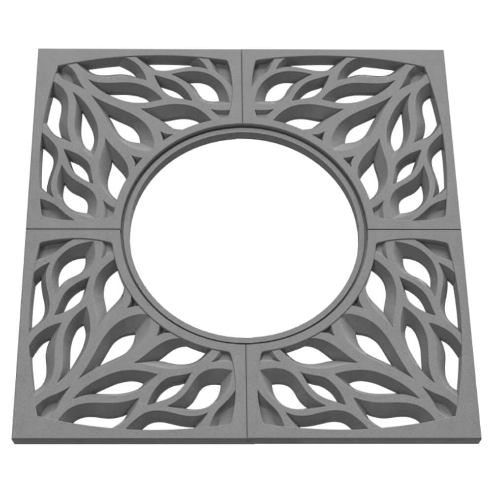 Приствольная решетка для дерева ZKING CRUST 1.2х1.2м Серая в Ангарске фото