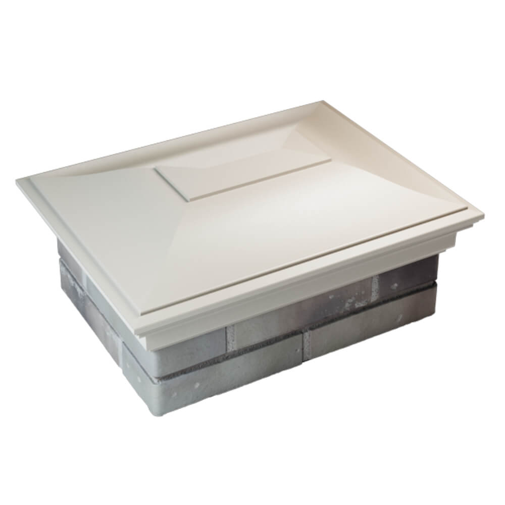 Колпак Zking Монблан Бежевый на столб 2х1.5 кирпича (515х385мм) Ангарск фото