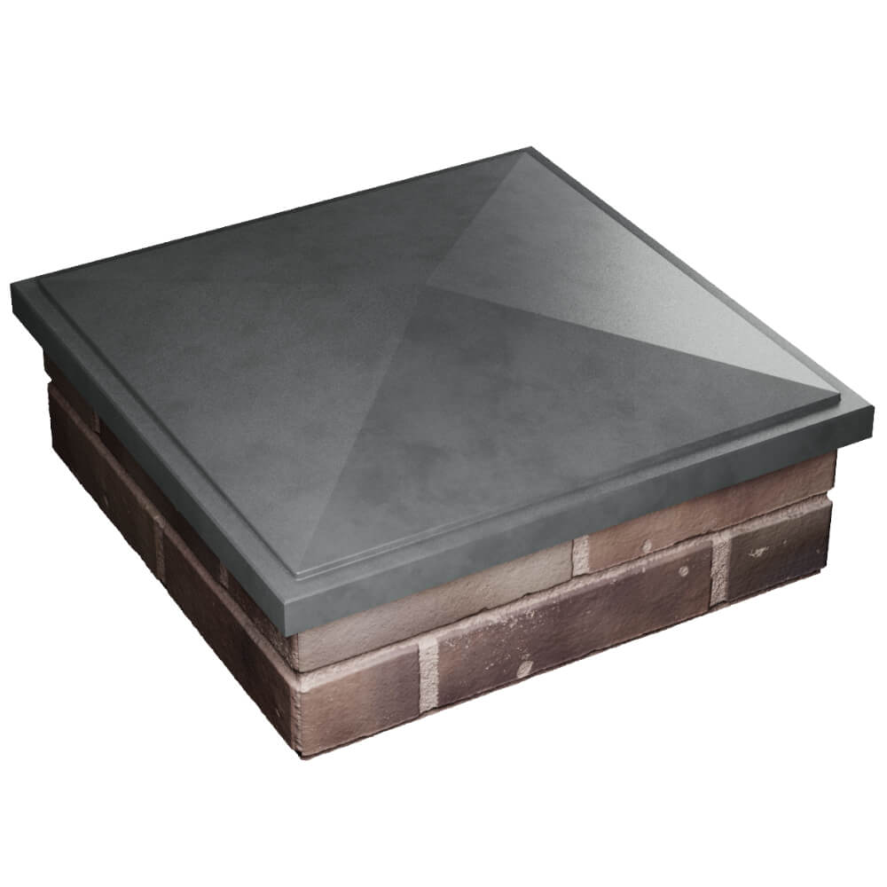 Колпак Zking БонаМоно Серый на столб 2х2 кирпича (515х515, 530х530мм) в Ангарске фото