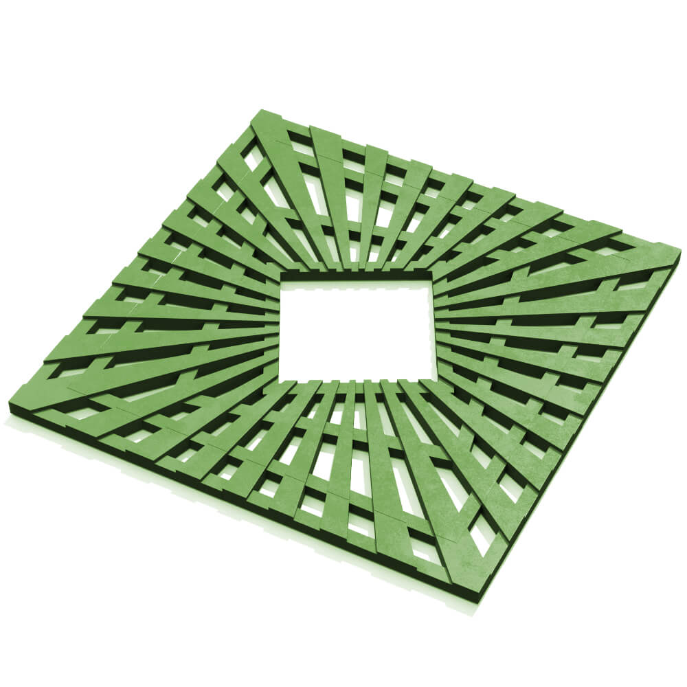 Приствольная решетка для дерева ZKING ATMOSPHERE 1.2х1.2м Зеленая в Ангарске фото