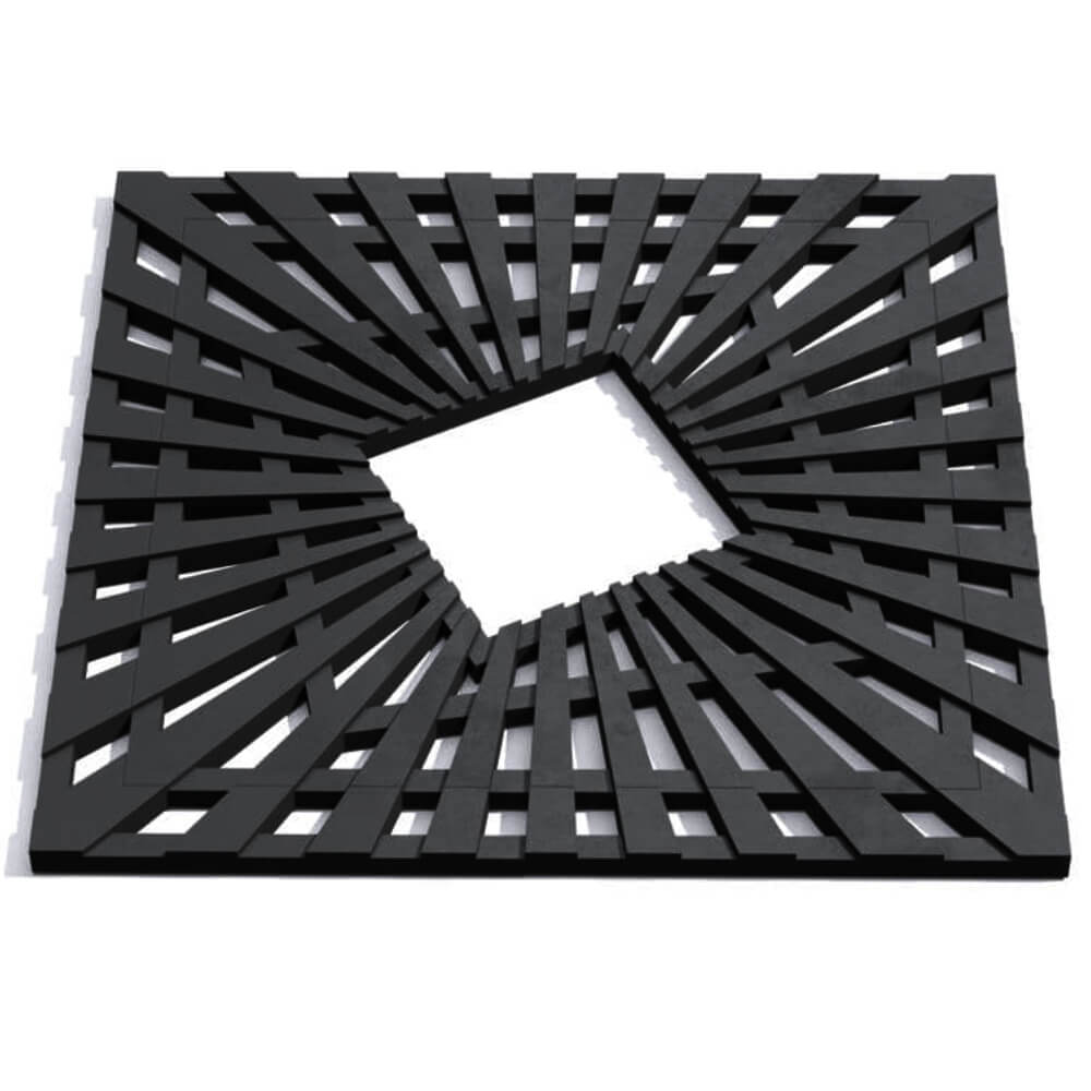 Приствольная решетка для дерева ZKING ATMOSPHERE 1.2х1.2м Черная Ангарск фото