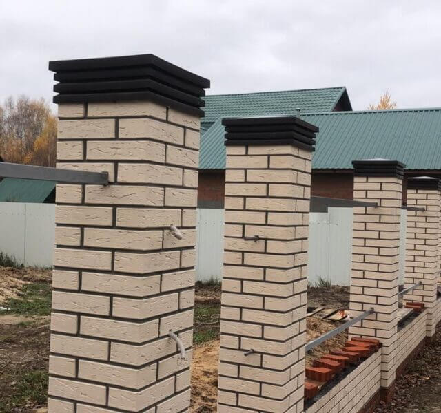 Колпак Zking Бона ХайТек Коричневый на столб 1.5х1.5 кирпича (385х385мм) в Ангарске фото