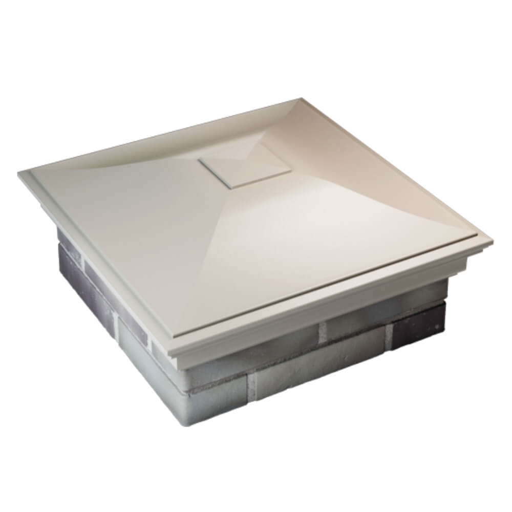 Колпак Zking Монблан Бежевый на столб 2х2 кирпича (515х515мм) Ангарск фото