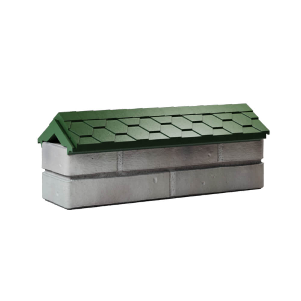 Парапет Zking Эверест Зеленый с посадкой на 0.5 кирпича (130мм) Ангарск фото