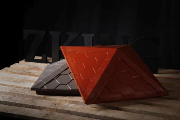 Колпак Zking Эверест Красный на столб 1.5х1.5 кирпича (390х390мм) в Ангарске фото