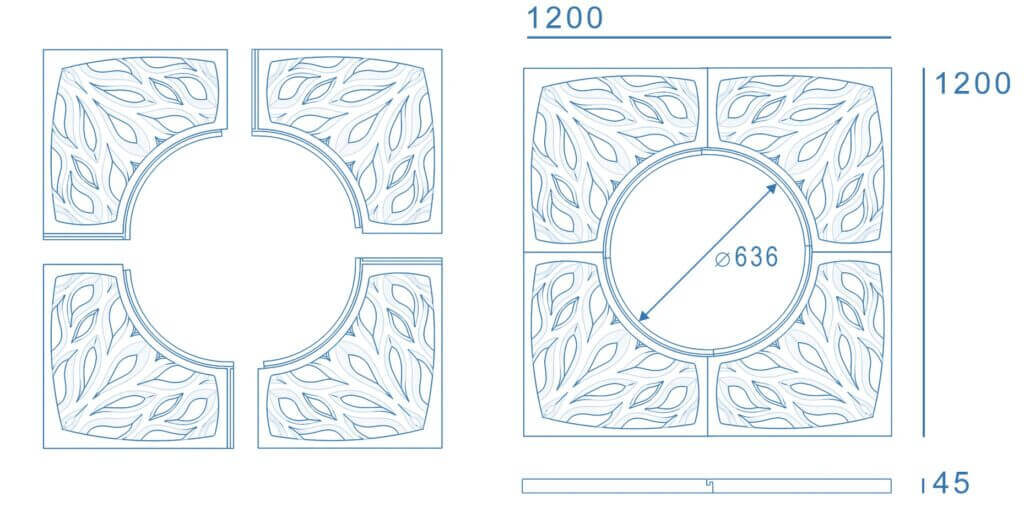 Приствольная решетка для дерева ZKING CRUST 1.2х1.2м Черная в Ангарске фото