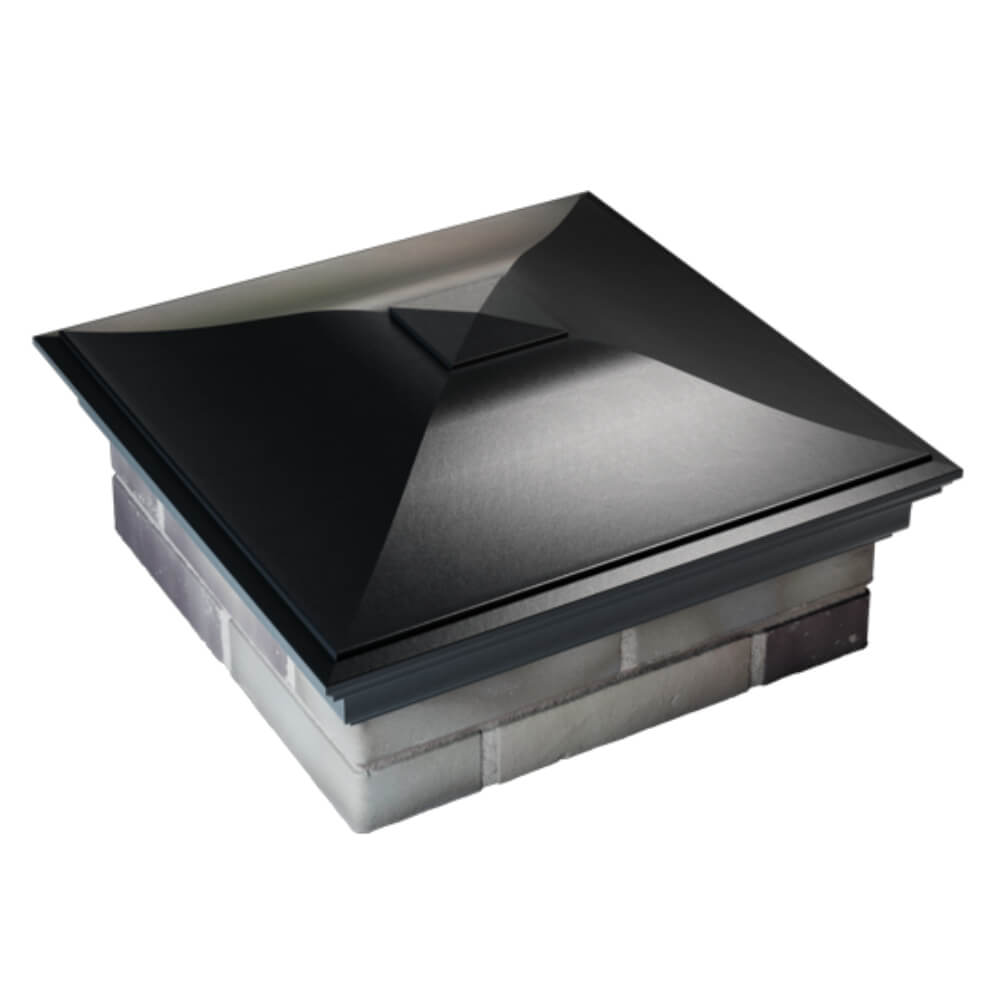 Колпак Zking Монблан Черный на столб 2х2 кирпича (515х515мм) Ангарск фото