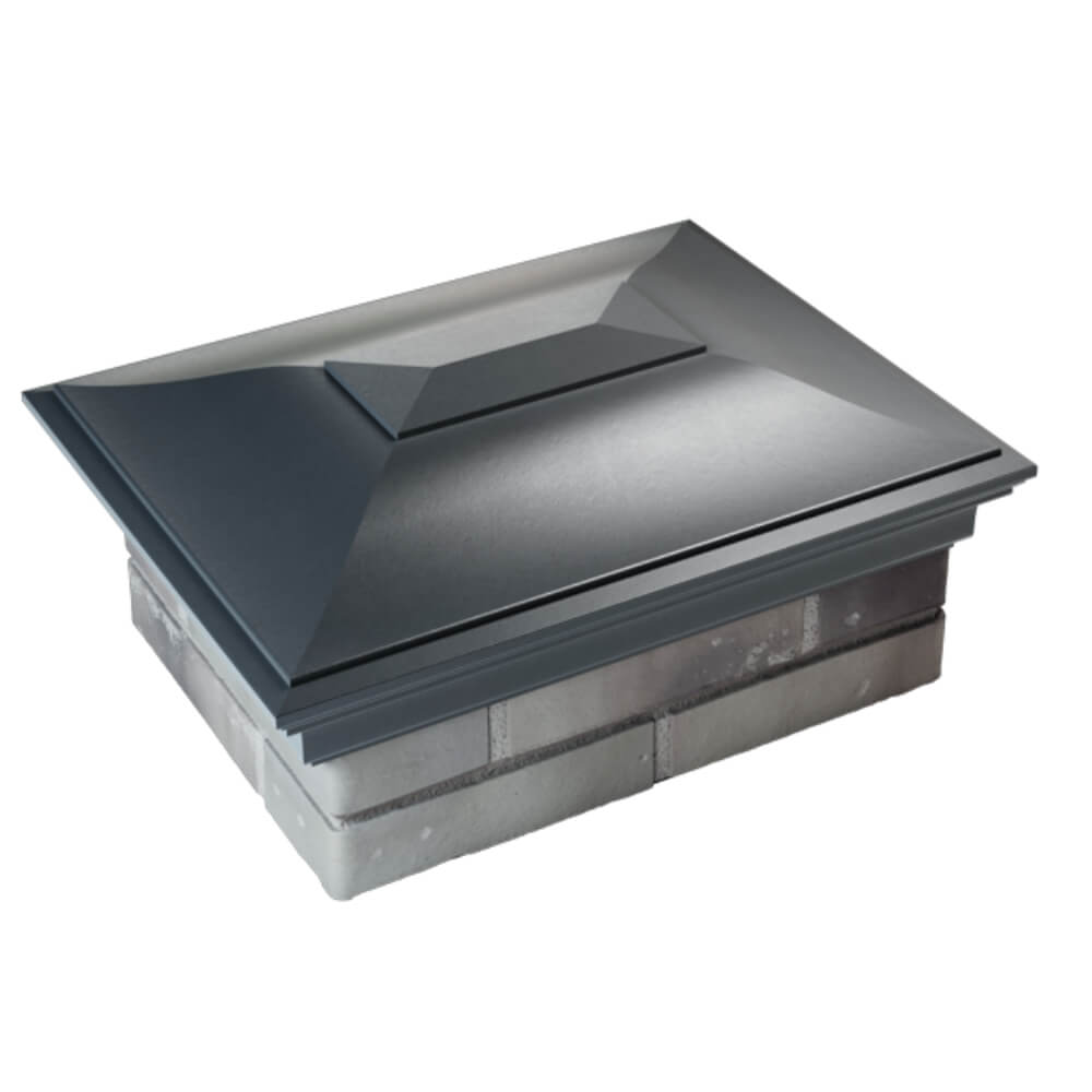 Колпак Zking Монблан Серый на столб 2х1.5 кирпича (515х385мм) Ангарск фото