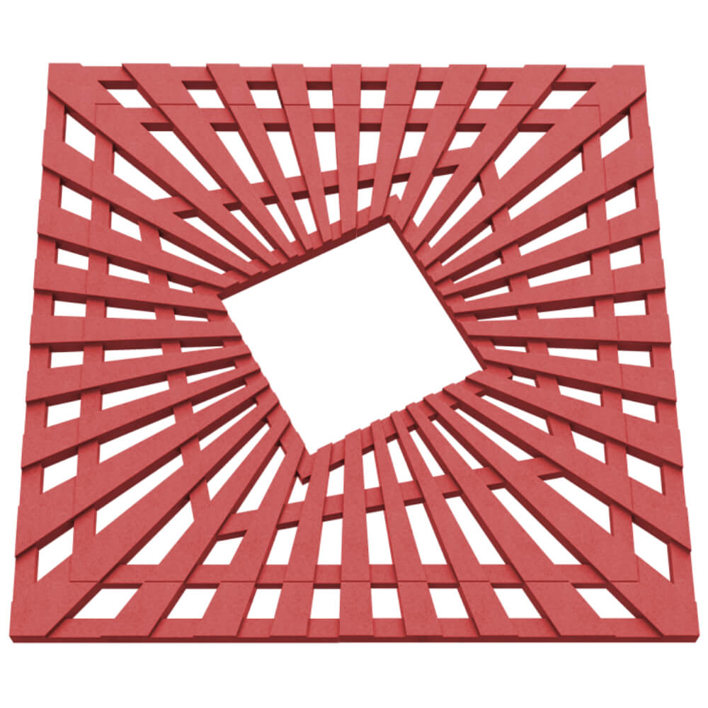 Приствольная решетка для дерева ZKING ATMOSPHERE 1.2х1.2м Красная в Ангарске фото